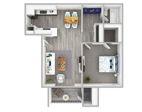 our apartments have a spacious floor plan with plenty of room to move around